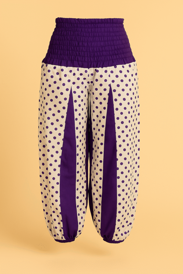 Pantalón estampado con estastico ancho