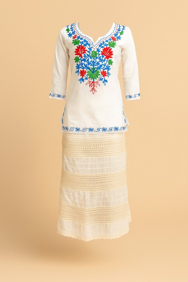 Blusa algodón100% bordada