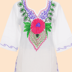 Blusa bordada Tela algodón