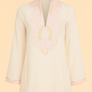 Blusa bordada manga 3/4